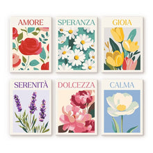 Cargar imagen en el visor de la galería, Mini Pintar por números 15x20cm (6 piezas) - Emociones en Flor 4 Figured'Art