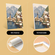 Cargar imagen en el visor de la galería, Mini Pintar por números 15x20cm (6 piezas) - Colección de Pueblos de Invierno