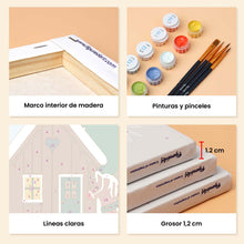 Cargar imagen en el visor de la galería, Mini Pintar por números 15x20cm (6 piezas) - Navidad en Europa