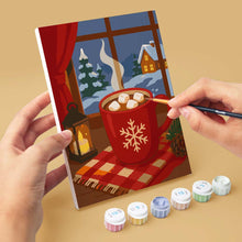 Cargar imagen en el visor de la galería, Mini Pintar por números 15x20cm (6 piezas) - Recuerdos de Navidad
