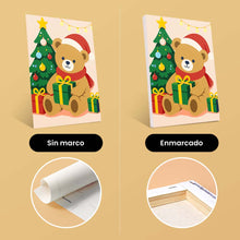 Cargar imagen en el visor de la galería, Mini Pintar por números 15x20cm (6 piezas) - Ositos de Peluche Navideños