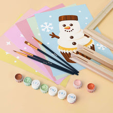 Cargar imagen en el visor de la galería, Mini Pintar por números 15x20cm (6 piezas) - Cupcakes Navideños