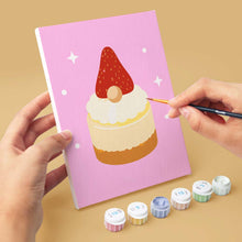 Cargar imagen en el visor de la galería, Mini Pintar por números 15x20cm (6 piezas) - Cupcakes Navideños