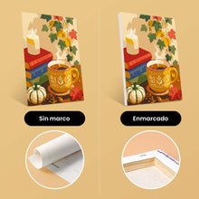 Cargar imagen en el visor de la galería, Mini Pintar por números 15x20cm (6 piezas) - Temporada de especias de calabaza