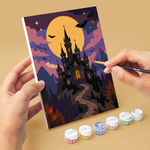Cargar imagen en el visor de la galería, Mini Pintar por números 15x20cm (6 piezas) - Noches de otoño encantadas
