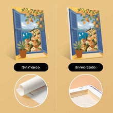 Cargar imagen en el visor de la galería, Mini Pintar por números 15x20cm (6 piezas) - Ventanas con vistas al océano