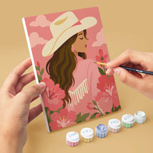 Cargar imagen en el visor de la galería, Mini Serie Pintar por números 15x20cm (6 piezas) - Vaquera Rosa