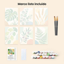 Cargar imagen en el visor de la galería, Mini Serie Pintar por números 15x20cm (6 piezas) - Ilustraciones Botánicas