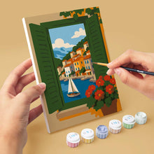 Cargar imagen en el visor de la galería, Mini Serie Pintar por números 15x20cm (6 piezas) - Vistas desde la Ventana