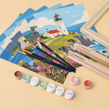 Cargar imagen en el visor de la galería, Mini Serie Pintar por números 15x20cm (6 piezas) - Costa Escocesa