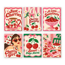 Cargar imagen en el visor de la galería, Mini Serie Pintar por números 15x20cm (6 piezas) - Vida Dulce de Cerezas Figured'Art