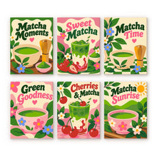 Cargar imagen en el visor de la galería, Mini Serie Pintar por números 15x20cm (6 piezas) - Hora del Matcha Figured'Art