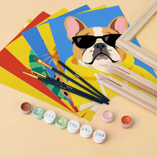 Cargar imagen en el visor de la galería, Mini Serie Pintar por números 15x20cm (6 piezas) - Animales Cool