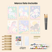 Cargar imagen en el visor de la galería, Mini Serie Pintar por números 15x20cm (6 piezas) - Carrera en el Desierto
