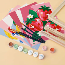 Cargar imagen en el visor de la galería, Mini Serie Pintar por números 15x20cm (6 piezas) - Frutas Disco