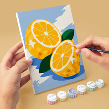 Cargar imagen en el visor de la galería, Mini Serie Pintar por números 15x20cm (6 piezas) - Frutas Disco