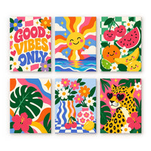 Cargar imagen en el visor de la galería, Mini Serie Pintar por números 15x20cm (6 piezas) - Good Vibes Figured'Art