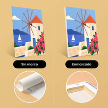 Cargar imagen en el visor de la galería, Mini Serie Pintar por números 15x20cm (6 piezas) - Verano Griego