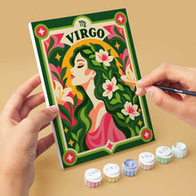 Cargar imagen en el visor de la galería, Mini Serie Pintar por números 15x20cm (6 piezas) - Zodiaco Retro 1