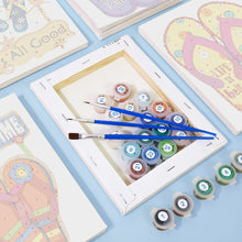 Cargar imagen en el visor de la galería, Mini Pintar por números 15x20cm (6 piezas) - Carteles de Verano con Chanclas