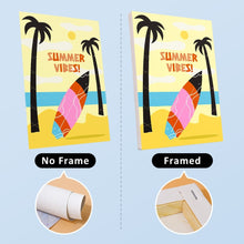Cargar imagen en el visor de la galería, Mini Pintar por números 15x20cm (6 piezas) - Carteles de Playas en Verano