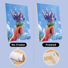 Cargar imagen en el visor de la galería, Mini Pintar por números 15x20cm (6 piezas) - Ramos de Flores en el Cielo