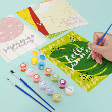 Cargar imagen en el visor de la galería, Mini Pintar por números 15x20cm (6 piezas) - Ilustraciones de Frutas de Verano