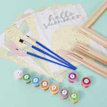 Cargar imagen en el visor de la galería, Mini Pintar por números 15x20cm (6 piezas) - Ilustraciones de Frutas de Verano