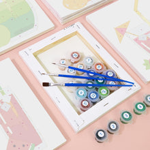 Cargar imagen en el visor de la galería, Mini Pintar por números 15x20cm (6 piezas) - Bebidas de Frutas