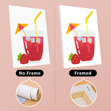 Cargar imagen en el visor de la galería, Mini Pintar por números 15x20cm (6 piezas) - Bebidas de Frutas