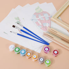 Cargar imagen en el visor de la galería, Mini Pintar por números 15x20cm (6 piezas) - Copas de Helado Sundae