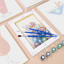 Cargar imagen en el visor de la galería, Mini Pintar por números 15x20cm (6 piezas) - Cócteles Coloridos