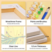 Cargar imagen en el visor de la galería, Mini Pintar por números 15x15cm (6 piezas) - Aceites Naturales