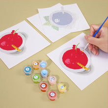 Cargar imagen en el visor de la galería, Mini Pintar por números 15x15cm (6 piezas) - Bebidas Refrescantes Coloridas