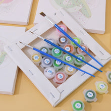 Cargar imagen en el visor de la galería, Mini Pintar por números 15x15cm (6 piezas) - Bebidas Refrescantes Coloridas