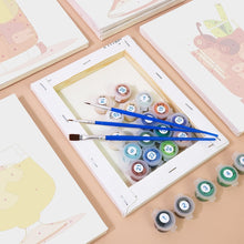 Cargar imagen en el visor de la galería, Mini Pintar por números 15x20cm (6 piezas) - Cócteles Tropicales