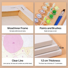 Cargar imagen en el visor de la galería, Mini Pintar por números 15x20cm (6 piezas) - Bebidas Tropicales Coloridas