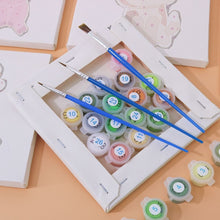 Cargar imagen en el visor de la galería, Mini Pintar por números 15x15cm (6 piezas) - Animales Tiernos