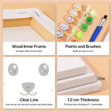 Cargar imagen en el visor de la galería, Mini Pintar por números 15x15cm (6 piezas) - Caras de Animales Tiernos