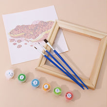 Cargar imagen en el visor de la galería, Mini Pintar por números 15x15cm (6 piezas) - Frutas y Verduras