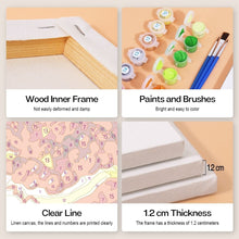 Cargar imagen en el visor de la galería, Mini Pintar por números 15x15cm (6 piezas) - Frutas y Verduras