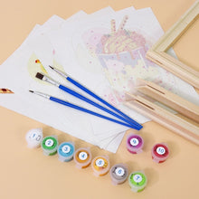 Cargar imagen en el visor de la galería, Mini Pintar por números 15x20cm (6 piezas) - Batidos