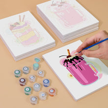 Cargar imagen en el visor de la galería, Mini Pintar por números 15x20cm (6 piezas) - Batidos
