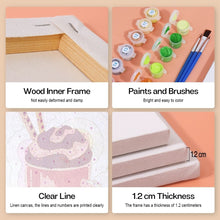 Cargar imagen en el visor de la galería, Mini Pintar por números 15x20cm (6 piezas) - Batidos