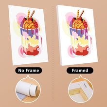 Cargar imagen en el visor de la galería, Mini Pintar por números 15x20cm (6 piezas) - Batidos Coloridos