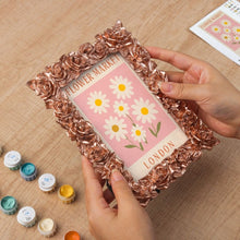 Cargar imagen en el visor de la galería, Mini Pintar por números con marco - Mercado de flores - Londres