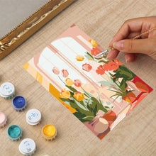 Cargar imagen en el visor de la galería, Mini Pintar por números con marco - Ventana de primavera