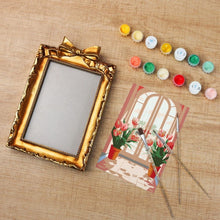 Cargar imagen en el visor de la galería, Mini Pintar por números con marco - Ventana florecida