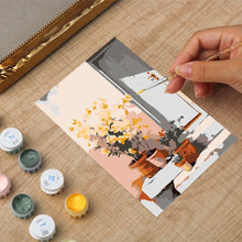 Cargar imagen en el visor de la galería, Mini Pintar por números con marco - Patio en flor
