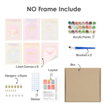 Cargar imagen en el visor de la galería, Mini Pintar por números 15x20cm (6 piezas) - Serie Arte Mixología de Bar Moderno 4